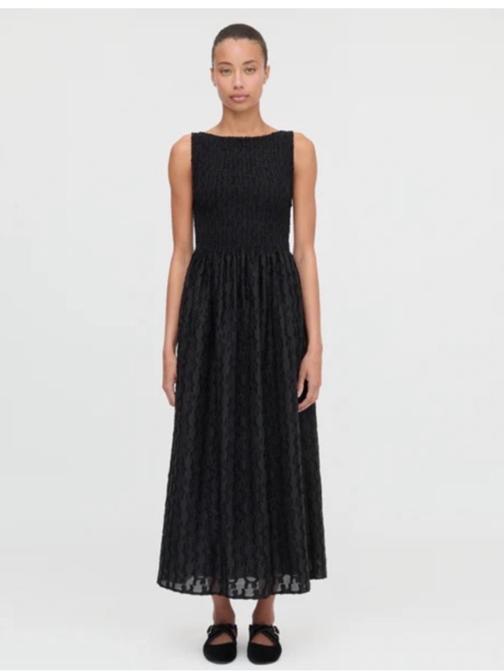 EUC Hill House Black Fil Coupe Cosima dress